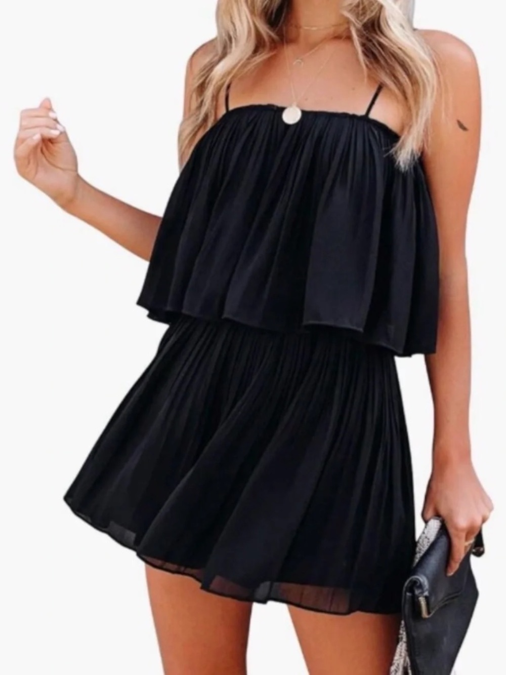 From Vici Black Dressy Romper